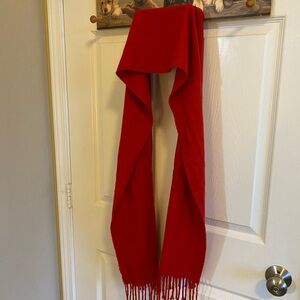 Land’s End Soft Red Flannel Scarf